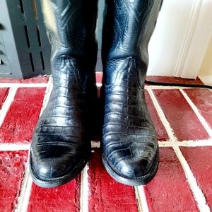 Gorgeous Handmade Lucchese Alligator Boots